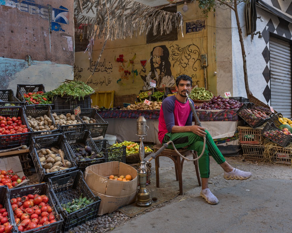 Egyptian Hookah Smokers by Li Fan